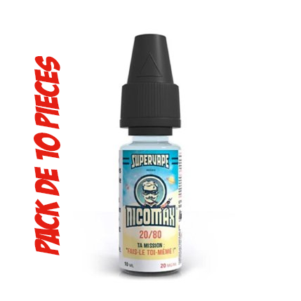 10x Booster Nicotine 10ml 20PG / 80VG Supervape