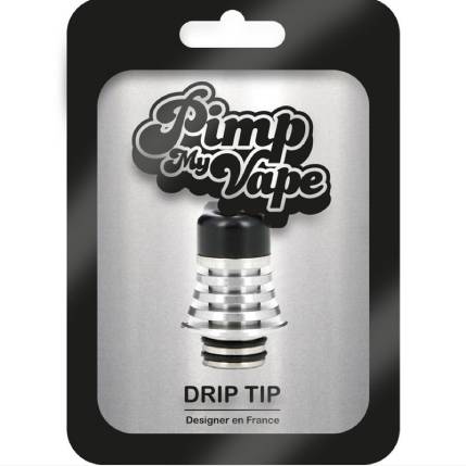 Drip tip 510 acier inoxydable Black